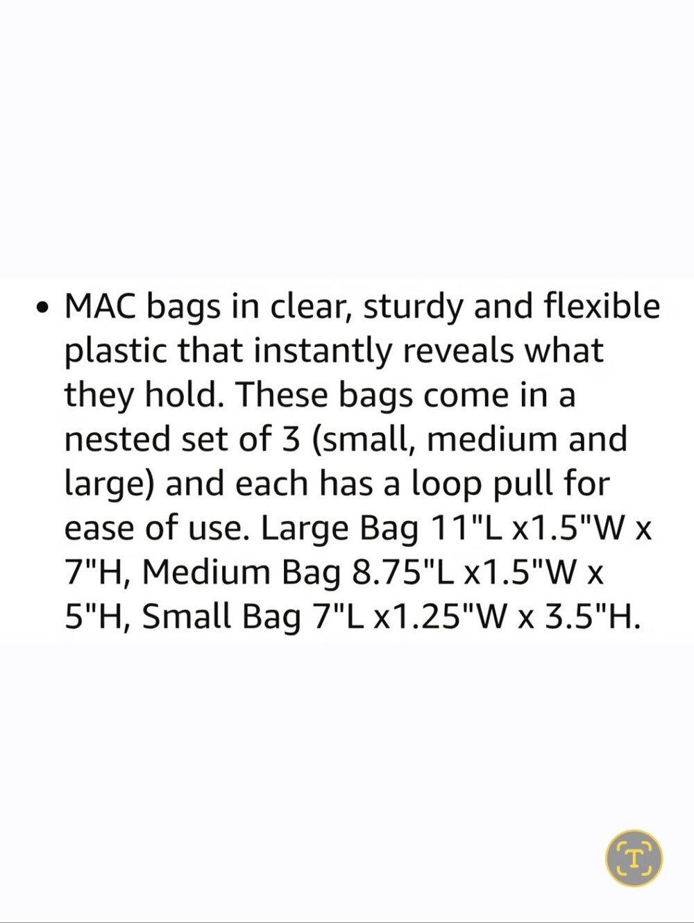 MAC Cosmetics Clear Black-Trim Makeup Pouch Trio - Picture 3 of 7